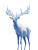 Majestic Blue-Flame Deer Vinyl Car Decal Sticker – Waterproof & UV-Resistant 8.213333333333333"