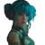 Cyberpunk Girl V43 Vinyl Car Decal Sticker – Waterproof & UV-Resistant 3.4133333333333336"