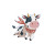 Flying Cow V2 Vinyl Car Decal Sticker – Waterproof & UV-Resistant 3.4133333333333336"