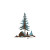 Pine Tree Logo V2 Vinyl Car Decal Sticker – Waterproof & UV-Resistant 6.826666666666667"