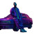 Neon Swagger Man Vinyl Car Decal Sticker – Waterproof & UV-Resistant 3.4133333333333336"
