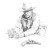 Cowboy At Bar V2 Vinyl Car Decal Sticker – Waterproof & UV-Resistant 3.4133333333333336"