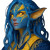 Blue Dragon Elf Vinyl Car Decal Sticker – Waterproof & UV-Resistant 3.4133333333333336"
