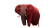 Red Elephant Vinyl Car Decal Sticker – Waterproof & UV-Resistant 5.4