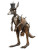Steampunk Kangaroo Vinyl Car Decal Sticker – Waterproof & UV-Resistant 8.213333333333333"