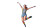 Joyful Jumping Woman V2 Vinyl Car Decal Sticker – Waterproof & UV-Resistant 5.4