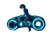 Brunette On Lightcycle Vinyl Car Decal Sticker – Waterproof & UV-Resistant 5.97333333333333