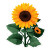 Sunflower Bloom Vinyl Car Decal Sticker – Waterproof & UV-Resistant 6.826666666666667"
