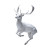 White Magic Deer Vinyl Car Decal Sticker – Waterproof & UV-Resistant 3.4133333333333336"