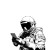 Astronaut On Phone Vinyl Car Decal Sticker – Waterproof & UV-Resistant 3.4133333333333336"