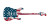 Patriotic Electric Guitar Vinyl Car Decal Sticker – Waterproof & UV-Resistant 5.4