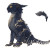 Lightning Drake Vinyl Car Decal Sticker – Waterproof & UV-Resistant 3.4133333333333336"