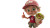 Cute Cartoon Kid Vinyl Car Decal Sticker – Waterproof & UV-Resistant 2.72"