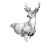 Deer On Flowers Vinyl Car Decal Sticker – Waterproof & UV-Resistant 6.826666666666667"