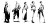 Dieselpunk Character Sketches Vinyl Car Decal Sticker – Waterproof & UV-Resistant 5.12"