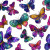 Boho Butterfly Collage Vinyl Car Decal Sticker – Waterproof & UV-Resistant 3.4133333333333336"