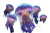 Cosmic Jellyfish Swarm Vinyl Car Decal Sticker – Waterproof & UV-Resistant 2.986666666666667"