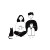 Happy Couple With Popcorn Vinyl Car Decal Sticker – Waterproof & UV-Resistant 3.4133333333333336"