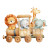 Animal Train Illustration Vinyl Car Decal Sticker – Waterproof & UV-Resistant 6.826666666666667"