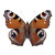 Brown Black Butterfly Vinyl Car Decal Sticker – Waterproof & UV-Resistant 3.4133333333333336"