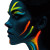 Neon Makeup Woman Vinyl Car Decal Sticker – Waterproof & UV-Resistant 6.826666666666667"
