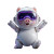 Cute Pig Robot Vinyl Car Decal Sticker – Waterproof & UV-Resistant 3.4133333333333336"