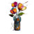 Surreal Floral Vase Vinyl Car Decal Sticker – Waterproof & UV-Resistant 3.4133333333333336"