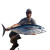 Man With Tuna Vinyl Car Decal Sticker – Waterproof & UV-Resistant 6.826666666666667"
