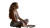 Meditating Cosmic Silhouette V2 Vinyl Car Decal Sticker – Waterproof & UV-Resistant 5.4