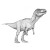 Dinosaur Coloring Page V2 Vinyl Car Decal Sticker – Waterproof & UV-Resistant 3.4133333333333336"