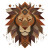 Stylized Lion Head Vinyl Car Decal Sticker – Waterproof & UV-Resistant 3.4133333333333336"