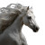 Galloping White Horse V4 Vinyl Car Decal Sticker – Waterproof & UV-Resistant 3.4133333333333336"