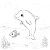 Dolphin Drawing Fish Vinyl Car Decal Sticker – Waterproof & UV-Resistant 3.4133333333333336"