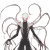 Dark Tentacle Humanoid Vinyl Car Decal Sticker – Waterproof & UV-Resistant 3.4133333333333336"