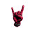 Rocking Hand Logo Vinyl Car Decal Sticker – Waterproof & UV-Resistant 6.826666666666667"