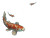 Koi Fish Mural Vinyl Car Decal Sticker – Waterproof & UV-Resistant 6.1866666666666665"