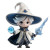 Stylized Wizard Figure Vinyl Car Decal Sticker – Waterproof & UV-Resistant 3.4133333333333336"