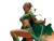 Green-Haired Elf Wizard Vinyl Car Decal Sticker – Waterproof & UV-Resistant 3.0933333333333333"