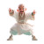Playful Monk Pose Vinyl Car Decal Sticker – Waterproof & UV-Resistant 6.826666666666667"