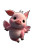 Pink Flying Pig Vinyl Car Decal Sticker – Waterproof & UV-Resistant 4.4