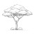 African Tree Drawing Vinyl Car Decal Sticker – Waterproof & UV-Resistant 3.4133333333333336"