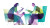 Abstract Brainstorming Figures Vinyl Car Decal Sticker – Waterproof & UV-Resistant 5.4