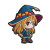 Chibi Mage Patch Vinyl Car Decal Sticker – Waterproof & UV-Resistant 3.4133333333333336"