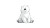Fluffy Polar Cub Vinyl Car Decal Sticker – Waterproof & UV-Resistant 5.4