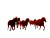 Wild Horses Stampede Vinyl Car Decal Sticker – Waterproof & UV-Resistant 6.1866666666666665"
