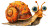 Cartoon Snail V2 Vinyl Car Decal Sticker – Waterproof & UV-Resistant 5.4