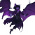 Heroic Violet Bat Vinyl Car Decal Sticker – Waterproof & UV-Resistant 6.826666666666667"