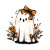Cartoon Ghost Decor Vinyl Car Decal Sticker – Waterproof & UV-Resistant 3.4133333333333336"