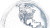 Minimal Blue Globe Vinyl Car Decal Sticker – Waterproof & UV-Resistant 5.4