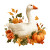 Cute Geese Illustration Vinyl Car Decal Sticker – Waterproof & UV-Resistant 3.4133333333333336"